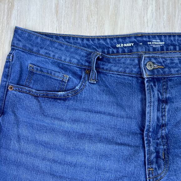 Old Navy High Rise OG Straight Secret Smooth Pocket Medium Wash Denim Jeans 16 - Picture 3 of 13